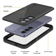Load image into Gallery viewer, Galaxy S25+ Plus Waterproof Case PunkCase StudStar Black Thin 6.7ft Underwater IP68 Shock/Snow Proof
