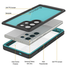 Load image into Gallery viewer, Galaxy S25 Ultra Waterproof Case PunkCase StudStar Teal Thin 6.6ft Underwater IP68 Shock/Snow Proof
