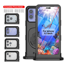 Load image into Gallery viewer, Punkcase Universal 2.0 Waterproof Phone Case for 6.1–6.3&quot; [Black]

