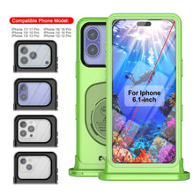 Load image into Gallery viewer, Punkcase Universal 2.0 Waterproof Phone Case for 6.1–6.3&quot; [Green]
