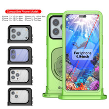 Load image into Gallery viewer, Punkcase Universal 2.0 Waterproof Phone Case for 6.7–6.9&quot; [Green]
