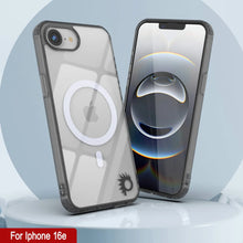 Load image into Gallery viewer, Punkcase iPhone 16e Magnetic Wireless Charging Case [ClearMag Series][Black]
