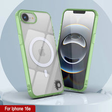 Load image into Gallery viewer, Punkcase iPhone 16e Magnetic Wireless Charging Case [ClearMag Series][Green]
