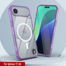 Load image into Gallery viewer, Punkcase iPhone 17 Air Magnetic Wireless Charging Case [ClearMag Series][Purple]
