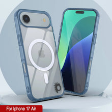 Load image into Gallery viewer, Punkcase iPhone 17 Air Magnetic Wireless Charging Case [ClearMag Series][Navy]
