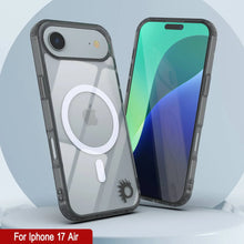 Load image into Gallery viewer, Punkcase iPhone 17 Air Magnetic Wireless Charging Case [ClearMag Series][Black]
