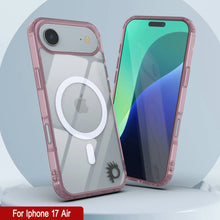 Load image into Gallery viewer, Punkcase iPhone 17 Air Magnetic Wireless Charging Case [ClearMag Series][Rose]

