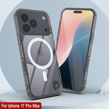 Load image into Gallery viewer, Punkcase iPhone 17 Pro Max Magnetic Wireless Charging Case [ClearMag Series][Silver]
