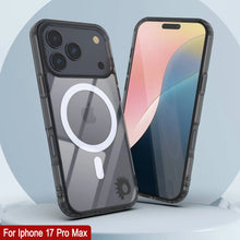 Load image into Gallery viewer, Punkcase iPhone 17 Pro Max Magnetic Wireless Charging Case [ClearMag Series][Black]
