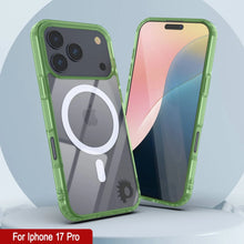 Load image into Gallery viewer, Punkcase iPhone 17 Pro Magnetic Wireless Charging Case [ClearMag Series][Green]
