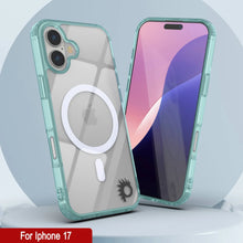 Load image into Gallery viewer, Punkcase iPhone 17 Magnetic Wireless Charging Case [ClearMag Series][Teal]
