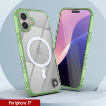 Load image into Gallery viewer, Punkcase iPhone 17 Magnetic Wireless Charging Case [ClearMag Series][Green]
