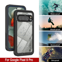 Load image into Gallery viewer, Google Pixel 9 Pro Waterproof Case, Punkcase [Extreme Series] Armor Cover W/ Built In Screen Protector [Navy Blue]
