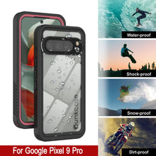 Load image into Gallery viewer, Google Pixel 9 Pro Waterproof Case, Punkcase [Extreme Series] Armor Cover W/ Built In Screen Protector [Pink]
