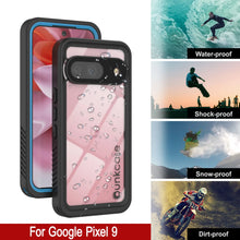 Load image into Gallery viewer, Google Pixel 9  Waterproof Case, Punkcase [Extreme Series] Armor Cover W/ Built In Screen Protector [Light Blue]
