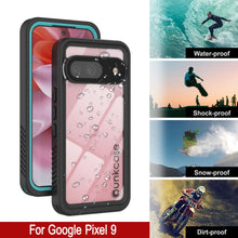 Load image into Gallery viewer, Google Pixel 9  Waterproof Case, Punkcase [Extreme Series] Armor Cover W/ Built In Screen Protector [Teal]
