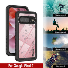 Load image into Gallery viewer, Google Pixel 9  Waterproof Case, Punkcase [Extreme Series] Armor Cover W/ Built In Screen Protector [Black]
