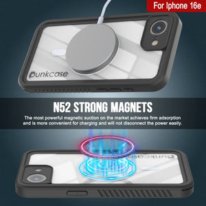 iPhone 16e  Waterproof Case, Punkcase [Extreme Mag Series] Armor Cover W/ Built In Screen Protector [Green]