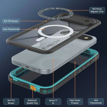 Load image into Gallery viewer, iPhone 17 Air Waterproof Case, Punkcase [Extreme Series] Armor Cover W/ Built In Screen Protector [Teal]
