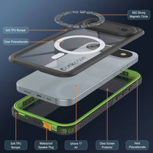 Load image into Gallery viewer, iPhone 17 Air Waterproof Case, Punkcase [Extreme Series] Armor Cover W/ Built In Screen Protector [Light Green]
