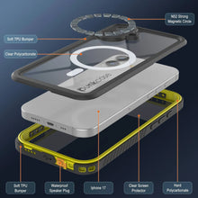 Load image into Gallery viewer, iPhone 17 Waterproof Case, Punkcase [Extreme Series] Armor Cover W/ Built In Screen Protector [Yellow]

