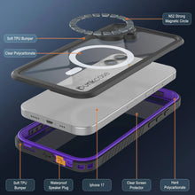 Load image into Gallery viewer, iPhone 17  Waterproof Case, Punkcase [Extreme Mag Series] Armor Cover W/ Built In Screen Protector [Purple]
