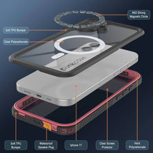 Load image into Gallery viewer, iPhone 17 Waterproof Case, Punkcase [Extreme Series] Armor Cover W/ Built In Screen Protector [Pink]
