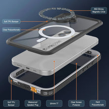 Load image into Gallery viewer, iPhone 17  Waterproof Case, Punkcase [Extreme Mag Series] Armor Cover W/ Built In Screen Protector [White]
