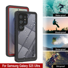 Load image into Gallery viewer, Galaxy S25 Ultra Water/ Shockproof [Extreme Series] With Screen Protector Case [Red]
