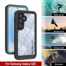 Load image into Gallery viewer, Galaxy S25 Water/ Shockproof [Extreme Series] With Screen Protector Case [Teal]

