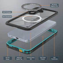 Load image into Gallery viewer, Galaxy S26 Waterproof Case, Punkcase [Extreme Mag Series] Armor Cover W/ Built In Screen Protector [Teal]
