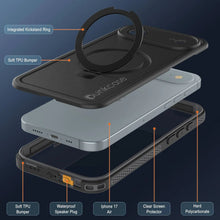 Load image into Gallery viewer, iPhone 17 Air Waterproof Case [Kickstud 2.0 Series] Protective IP68 Cover W/Screen Protector &amp; Kickstand [Grey]
