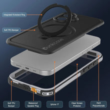 Load image into Gallery viewer, iPhone 17 Waterproof Case [Kickstud 2.0 Series] Protective IP68 Cover W/Screen Protector &amp; Kickstand [White]
