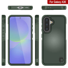 Load image into Gallery viewer, PunkCase Galaxy A36 Case, [Spartan 2.0 Series] Clear Rugged Heavy Duty Cover [Dark Green]
