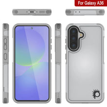 Load image into Gallery viewer, PunkCase Galaxy A36 Case, [Spartan 2.0 Series] Clear Rugged Heavy Duty Cover [White]
