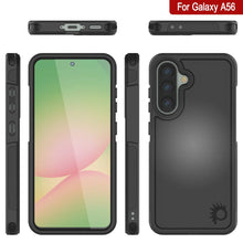 Load image into Gallery viewer, PunkCase Galaxy A56 Case, [Spartan 2.0 Series] Clear Rugged Heavy Duty Cover [Black]

