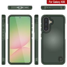 Load image into Gallery viewer, PunkCase Galaxy A56 Case, [Spartan 2.0 Series] Clear Rugged Heavy Duty Cover [Dark Green]
