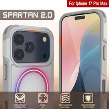 Load image into Gallery viewer, PunkCase iPhone 17 Pro Max Case, [Spartan 2.0 Series] Clear Rugged Heavy Duty Cover W/Built in Screen Protector [white]
