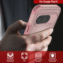 Load image into Gallery viewer, PunkCase Google Pixel 9 Case, [Spartan 2.0 Series] Clear Rugged Heavy Duty Cover W/Built in Screen Protector [Pink]
