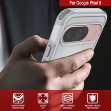 Load image into Gallery viewer, PunkCase Google Pixel 9 Case, [Spartan 2.0 Series] Clear Rugged Heavy Duty Cover W/Built in Screen Protector [White]
