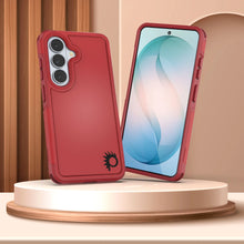 Load image into Gallery viewer, PunkCase Galaxy S26 Case, [Spartan 2.0 Series] Clear Rugged Heavy Duty Cover [Red]
