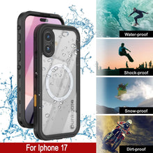 Load image into Gallery viewer, iPhone 17 Waterproof IP68 Case, Punkcase [Black] [StudStar Series] [Slim Fit]
