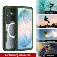 Load image into Gallery viewer, Galaxy S26 Waterproof Case [Alpine 2.0 Series] [Slim Fit] [IP68 Certified] [Shockproof] [Green]
