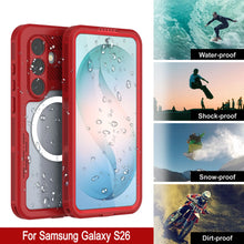 Load image into Gallery viewer, Galaxy S26 Waterproof Case [Alpine 2.0 Series] [Slim Fit] [IP68 Certified] [Shockproof] [Red]
