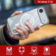 Load image into Gallery viewer, Punkcase iPhone 17 Air Magnetic Wireless Charging Case [ClearMag Series][Silver]
