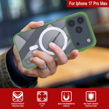 Load image into Gallery viewer, Punkcase iPhone 17 Pro Max Magnetic Wireless Charging Case [ClearMag Series][Green]
