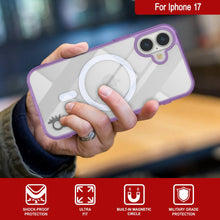 Load image into Gallery viewer, Punkcase iPhone 17 Magnetic Wireless Charging Case [ClearMag Series][Purple]
