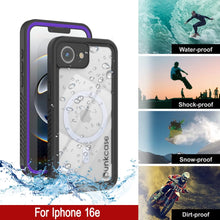 Load image into Gallery viewer, iPhone 16e  Waterproof Case, Punkcase [Extreme Mag Series] Armor Cover W/ Built In Screen Protector [Purple]
