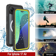 Load image into Gallery viewer, iPhone 17 Air Waterproof Case, Punkcase [Extreme Series] Armor Cover W/ Built In Screen Protector [Yellow]
