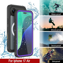 Load image into Gallery viewer, iPhone 17 Air Waterproof Case, Punkcase [Extreme Series] Armor Cover W/ Built In Screen Protector [Purple]
